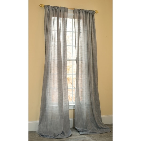 Shop Manor Luxe Essex Sheer 120 Inch Rod Pocket Curtain ...