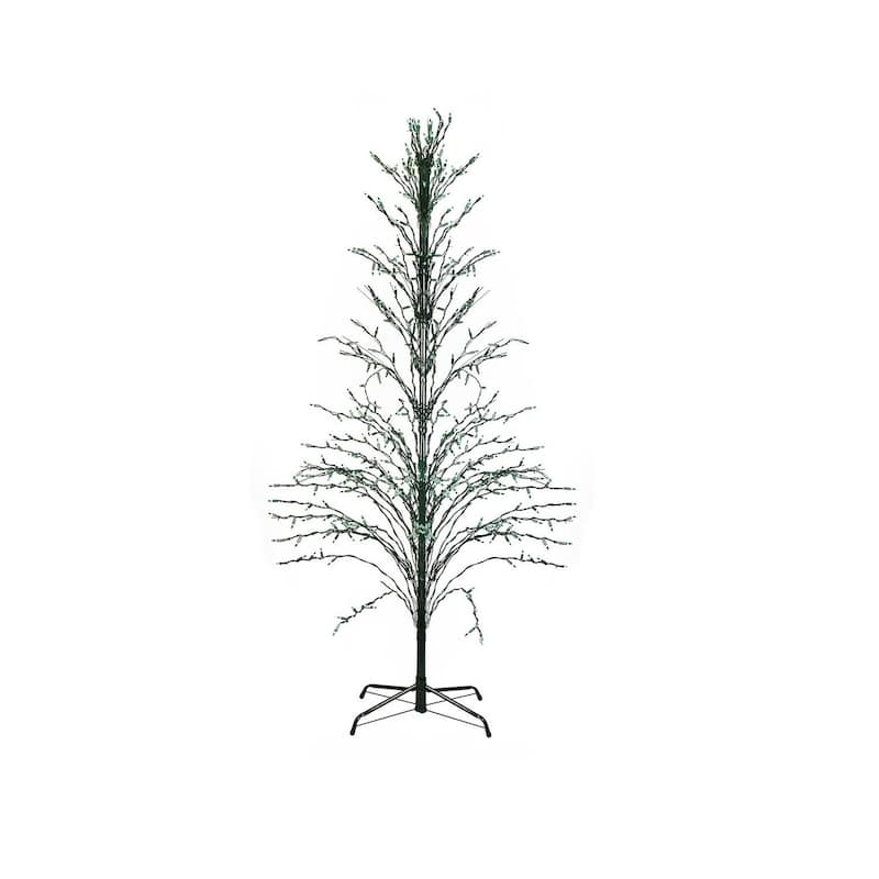 6' PreLit Green Cascade Twig Tree Christmas Outdoor Decor Green