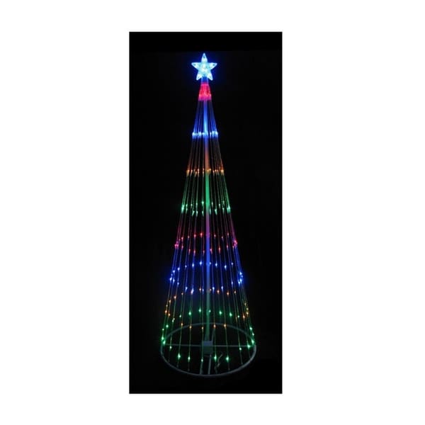 4 multi color led light show cone christmas tree lighted yard art - Lighted Christmas Tree Yard Decorations 4 multi color led light show cone christmas tree lighted yard art - Lighted Christmas Tree Yard Decorations