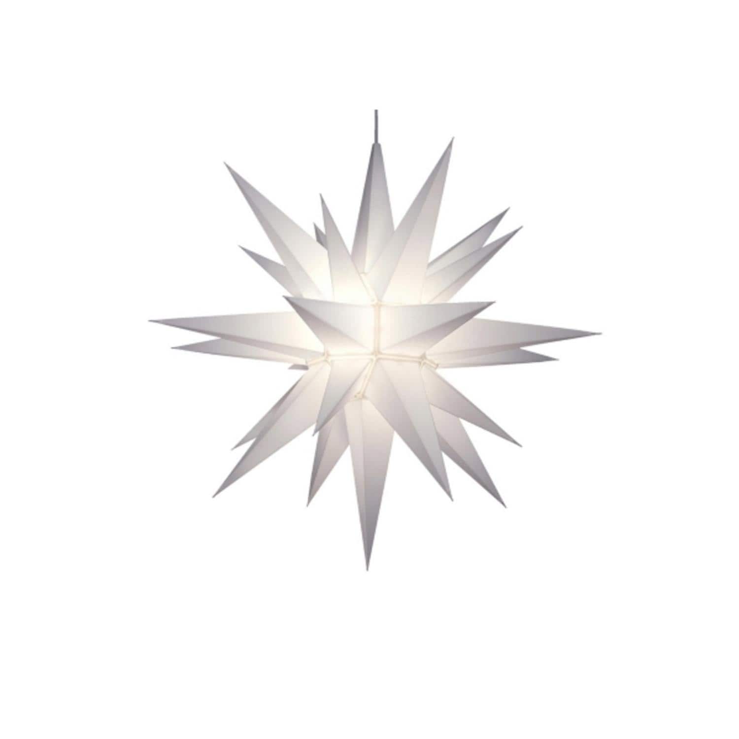 12 inch White LED Lighted Moravian Star Christmas Decoration