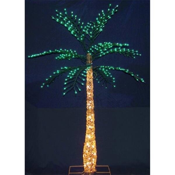 Shop 6 5 Lighted Tropical Palm Tree With Grapevine Design Outdoor