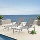 Corvus Antonio Sling Fabric Adjustable Outdoor Chaise Lounge - Thumbnail 0
