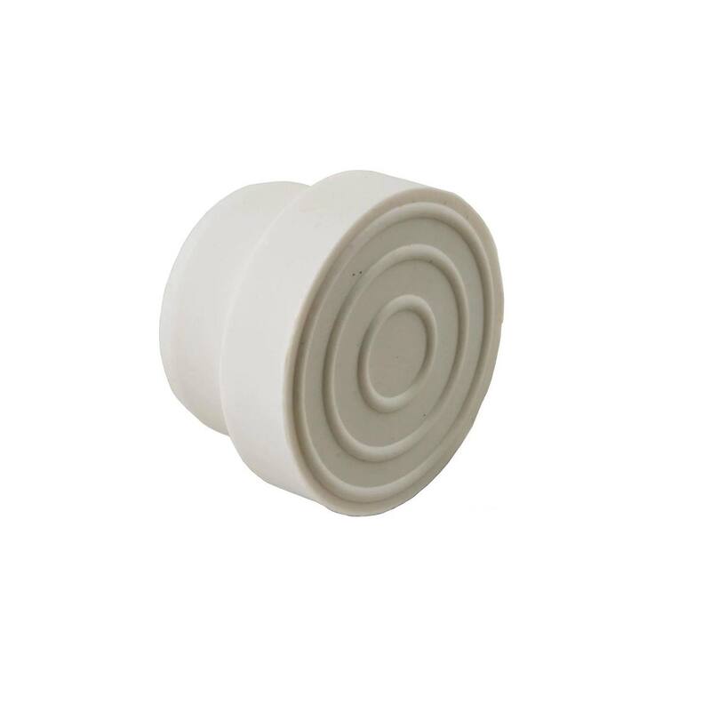 Set of 2 White Swimming Pool Ladder Inside Bumper Plug Fittings for Handrails 2.25"