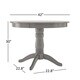 Wilmington II Round Pedestal Base Dining Table by iNSPIRE Q Classic - Thumbnail 19