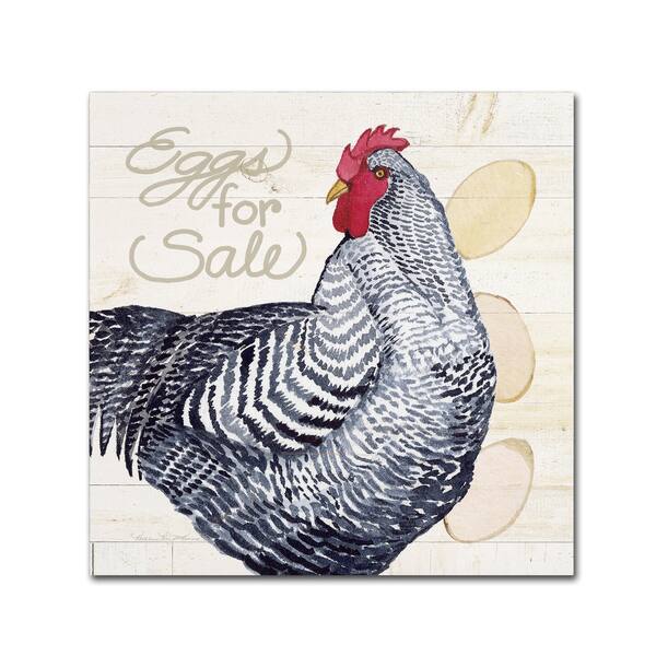 Kathleen Parr McKenna 'Life on the Farm Chicken I' Canvas Art - Bed ...