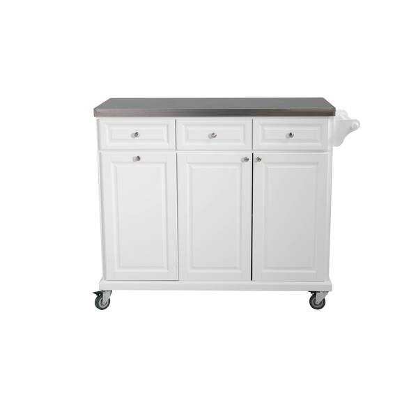 Shop Sj Collection Buckhead Portable Kitchen Island Cart Cabinet