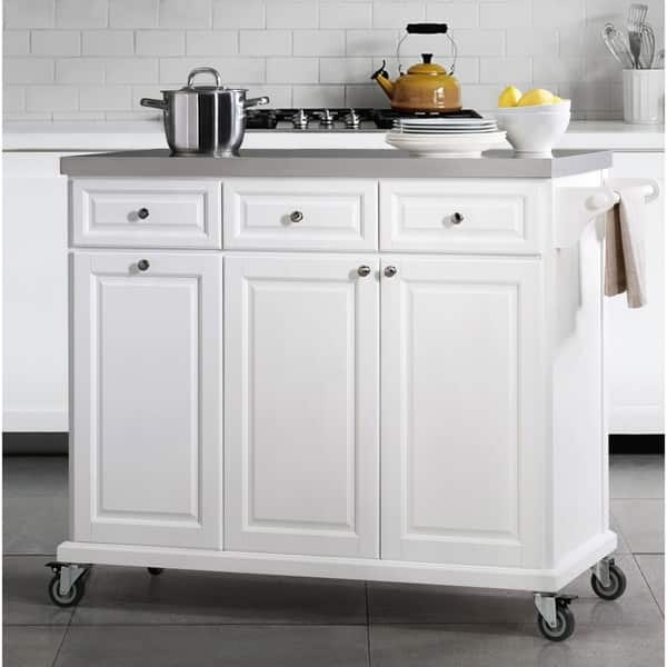 Sj Collection Buckhead Portable Kitchen Island Cart Cabinet Sj Collection Buckhead Portable