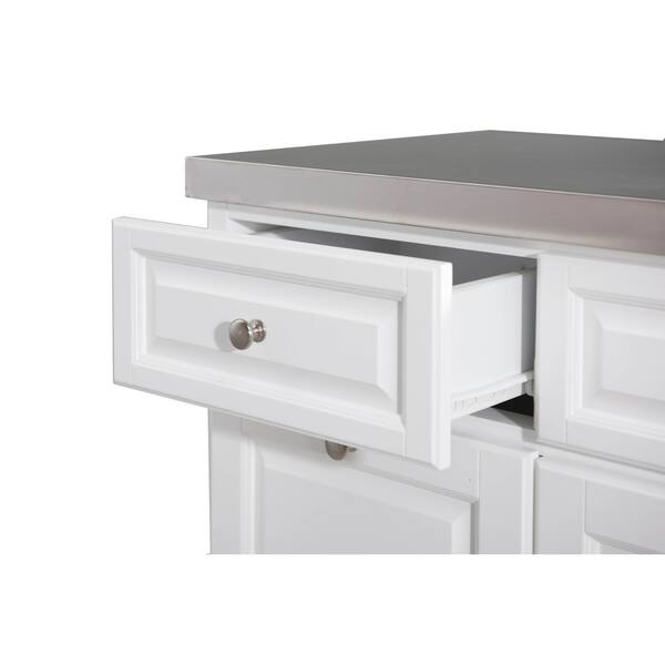 Shop Sj Collection Buckhead Portable Kitchen Island Cart Cabinet