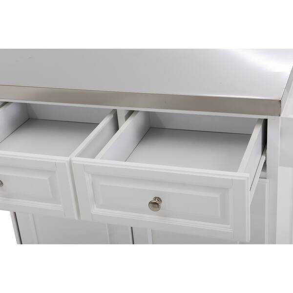 Shop Sj Collection Buckhead Portable Kitchen Island Cart Cabinet