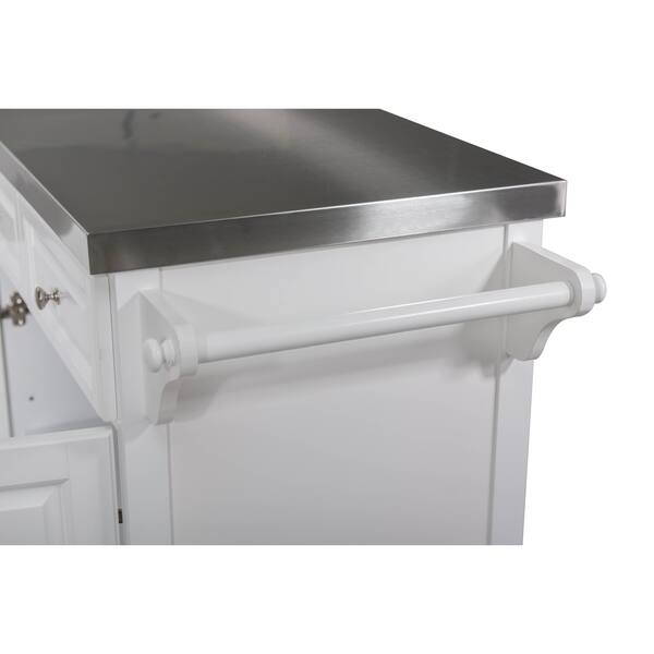 Shop Sj Collection Buckhead Portable Kitchen Island Cart Cabinet