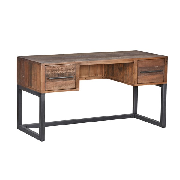 Shop Matteo Natural Reclaimed Pine Desk By Kosas Home Ships To