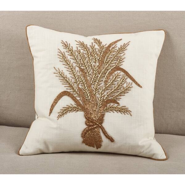 Shop Beaded Thanksgiving Harvest Design Accent Throw Pillow Free