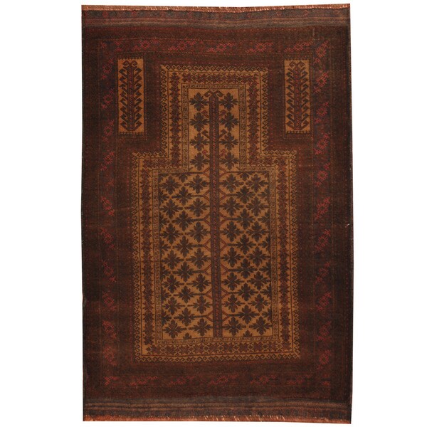 Handmade Balouchi Wool Rug (Afghanistan) - 2'10 x 4'5