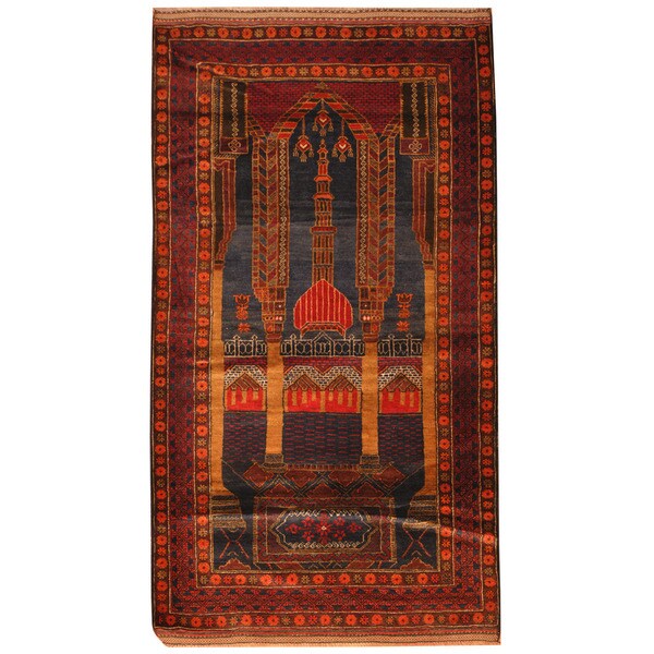 Handmade Balouchi Wool Rug (Afghanistan) - 3'1 x 5'7