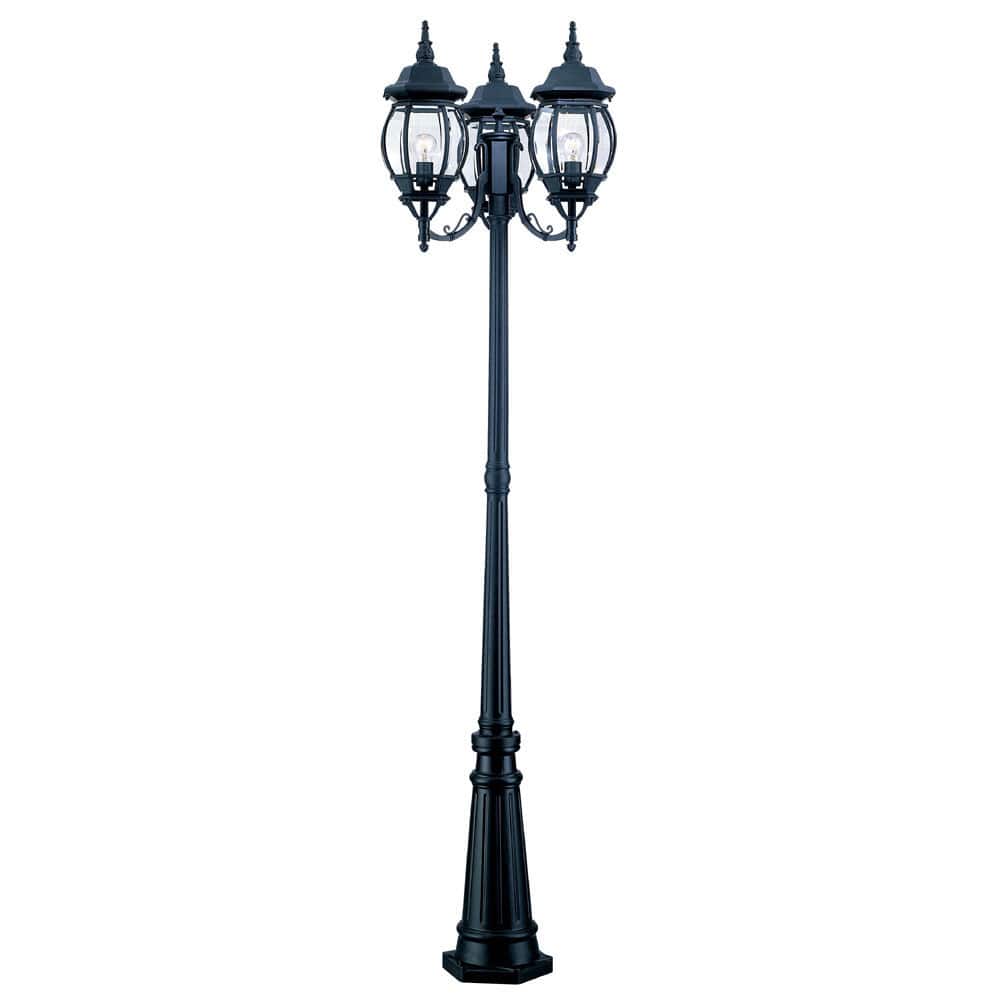 Acclaim Lighting Chateau Collection Matte Black Aluminum Lamp Post