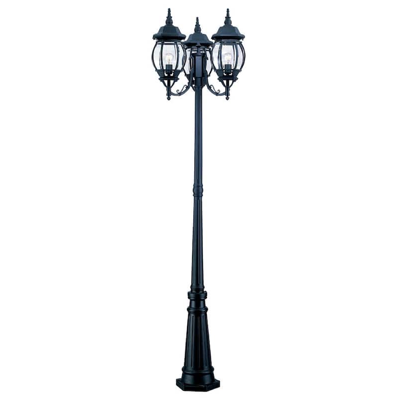 Acclaim Lighting Chateau Collection Matte Black Aluminum Lamp Post