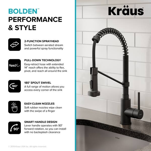 Shop Kraus Kpf 1610 Bolden 2 Function Commercial Pull Down Kitchen