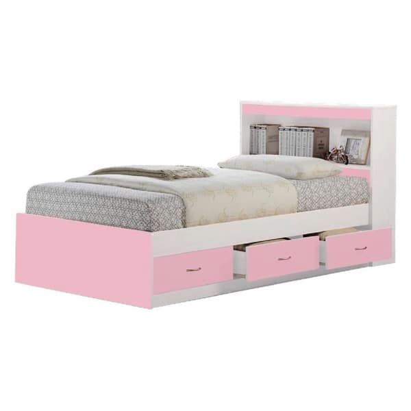 Shop Hodedah Twin Size Captain Bed With 3 Drawers And Headboard