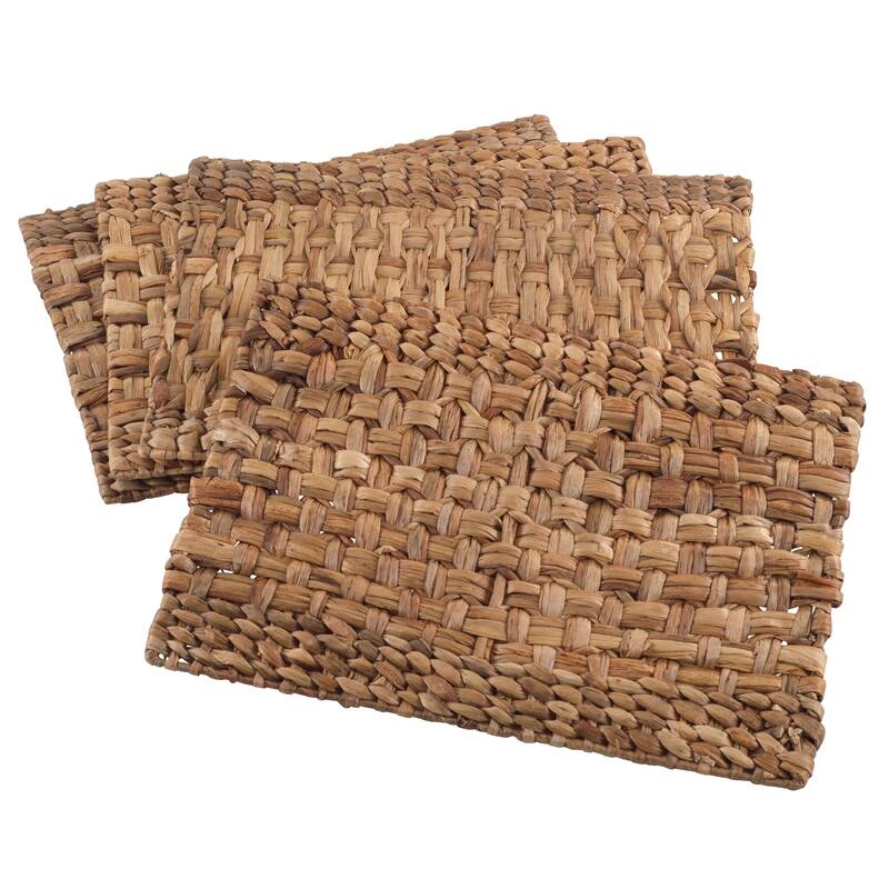 Woven Design Water Hyacinth Placemat Set