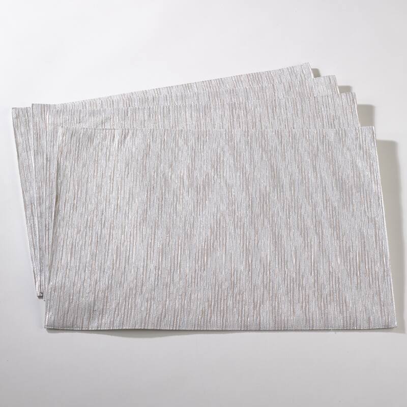 Woven Metallic Fused Design Placemat Set