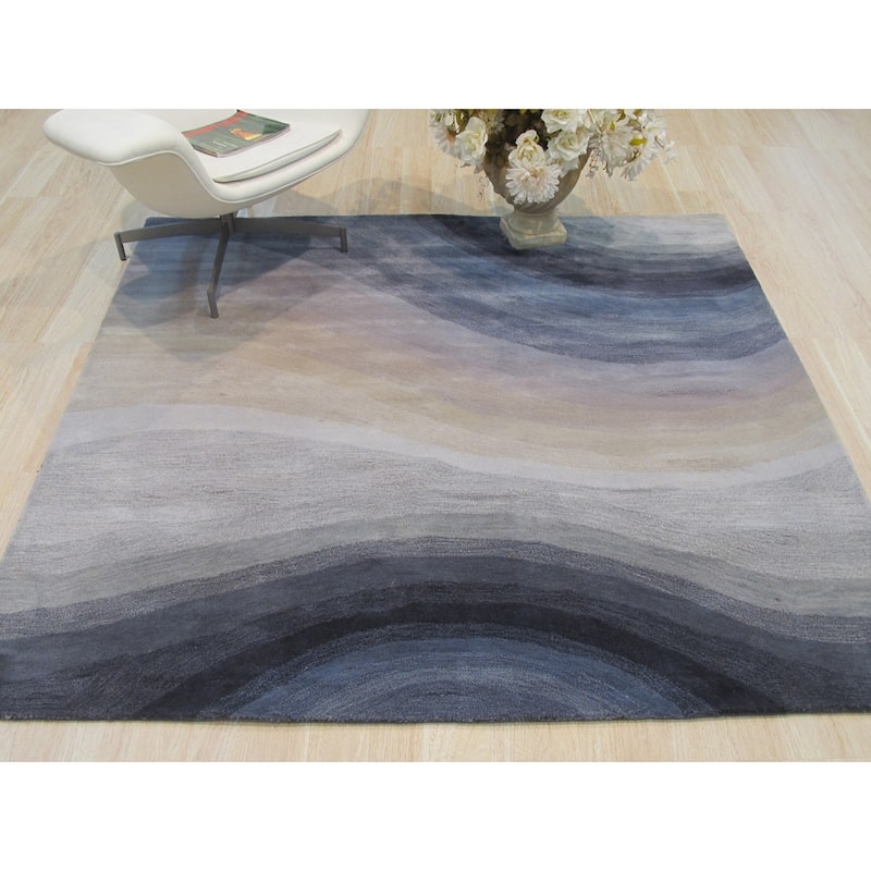 Blue Desertland Area Rug by EORC | Stylish and Versatile Rug for Addin