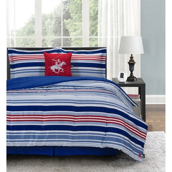 Shop Beverly Hills Polo Club 5 Pieces Comforter Set - Free ...