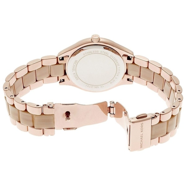 michael kors mini slim runway watch silver