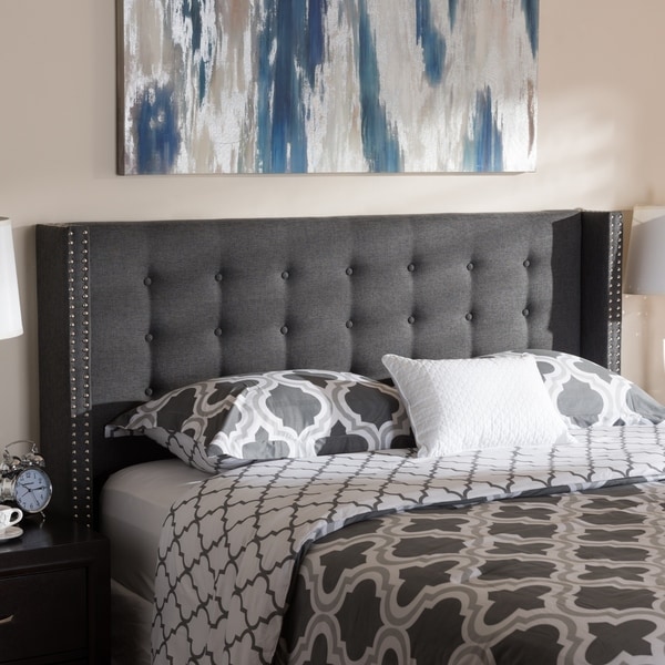 Contemporary Fabric Headboard by Baxton Studio On Sale Bed