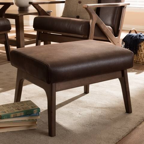 Mid-Century Ottoman by Baxton Studio