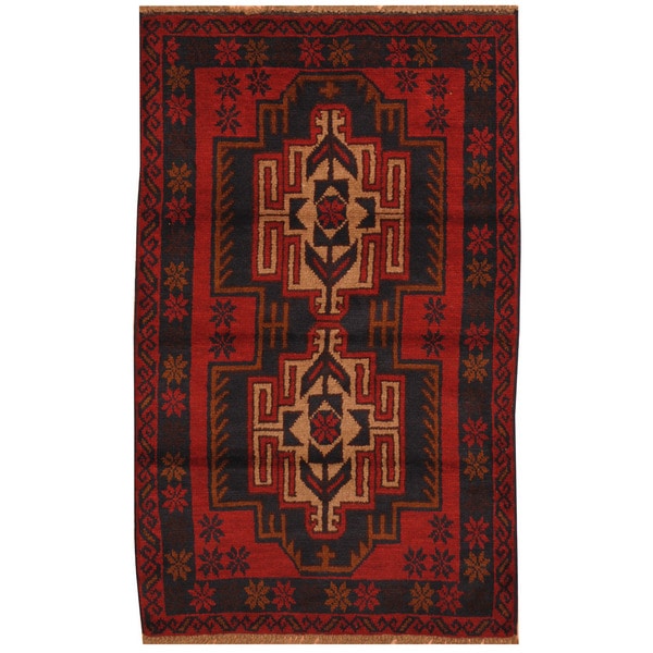 Handmade Balouchi Wool Rug (Afghanistan) - 2'9 x 4'6