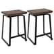 preview thumbnail 1 of 9, Carbon Loft Richard Metal and Wood Industrial Counter Stools (Set of 2)