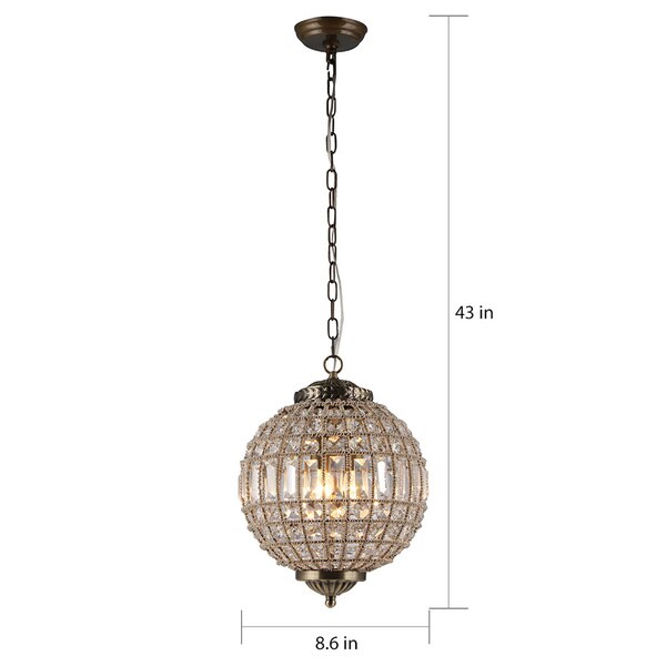 mercator 3 light pendant