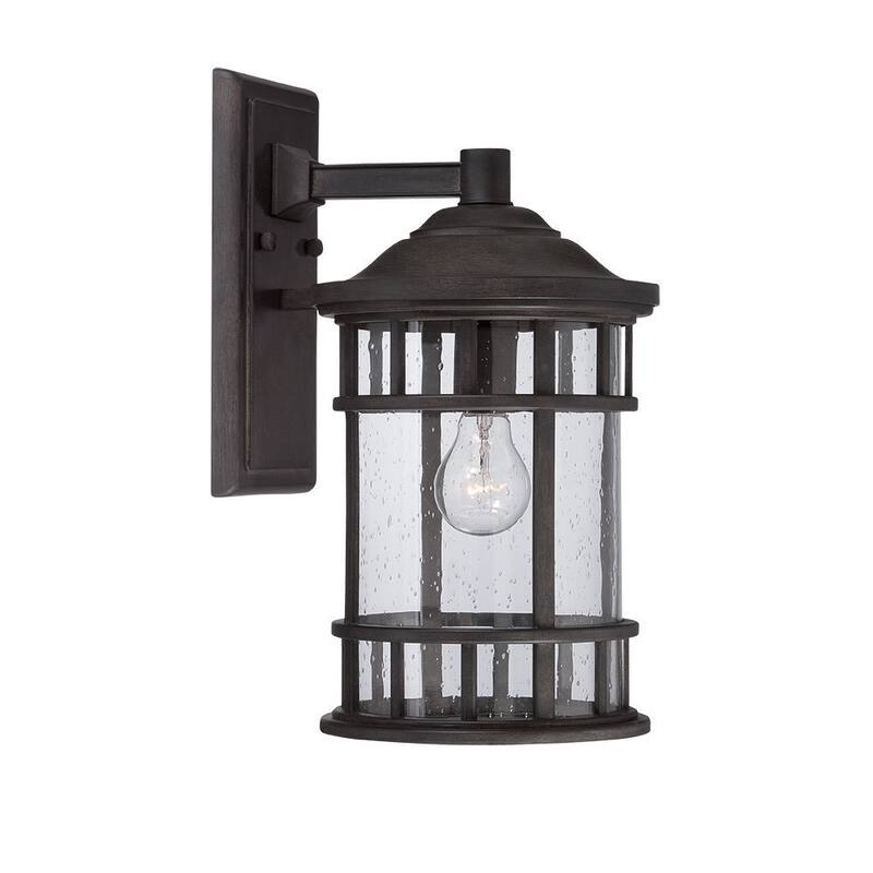 Acclaim Lighting Vista II Collection Wall-Mount 1-Light Outdoor Black Coral Light Fixture