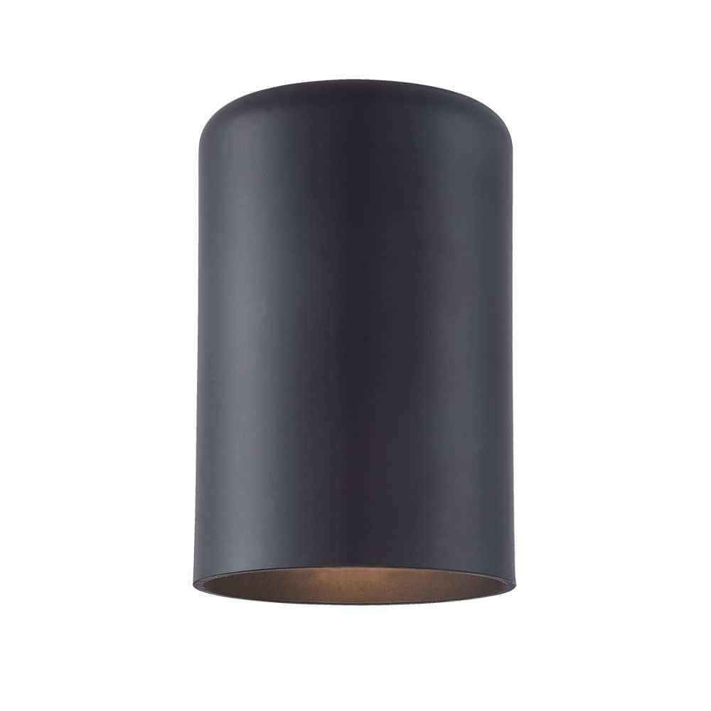 1-light Matte Black Outdoor Wall Mount