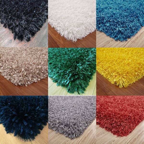 Shop 3 Inch Thick Plush Shag Rug 3 Handmade Type Yarns Cotton Backing 5 X 7 Overstock 17964960