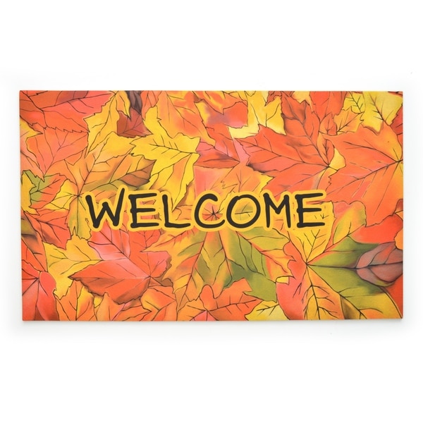 Stephan Roberts Welcome to Fall Rubber Welcome Doormat, 18''x30''