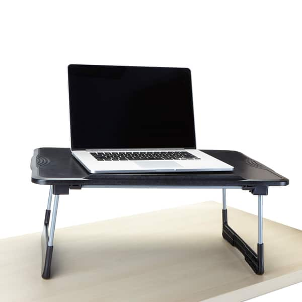 Shop Mind Reader Adjustable Foldable Laptop Table Black Free