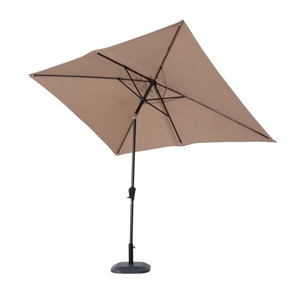 Outsunny 6 5 X 10 Market Rectangle Patio Umbrella W Tilt And Outsunny 6 5 X27 X 10 Market Rectangle Patio Umbrella