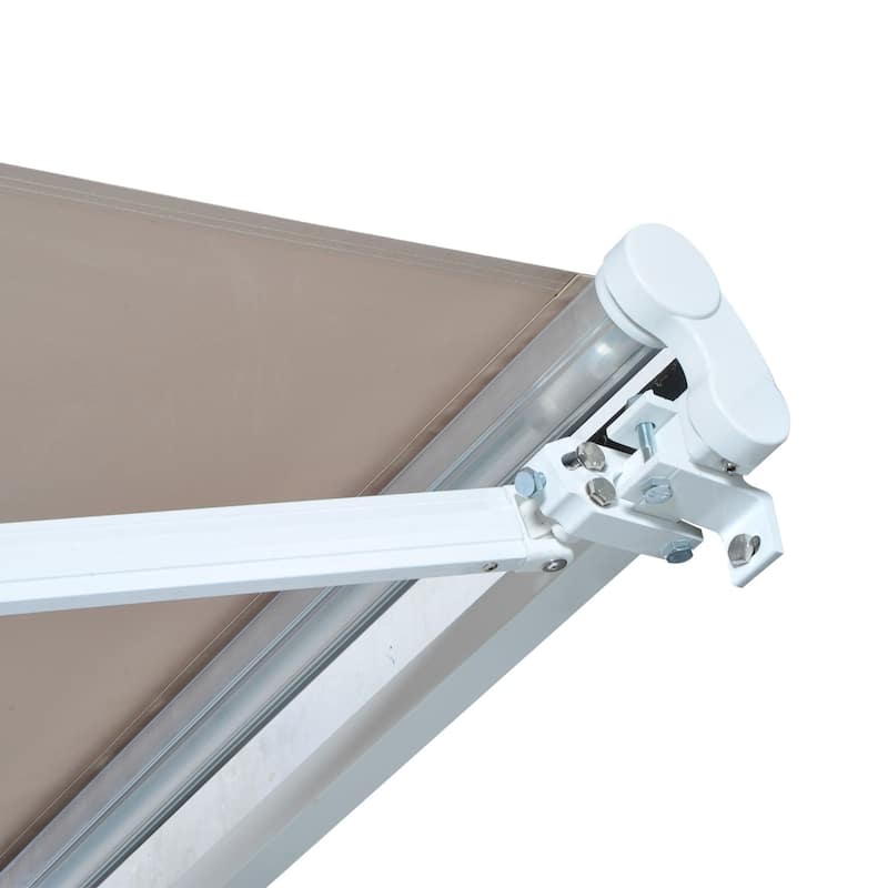 Outsunny 8' x 6.6' Outdoor Patio Manual Retractable Exterior Window Awning