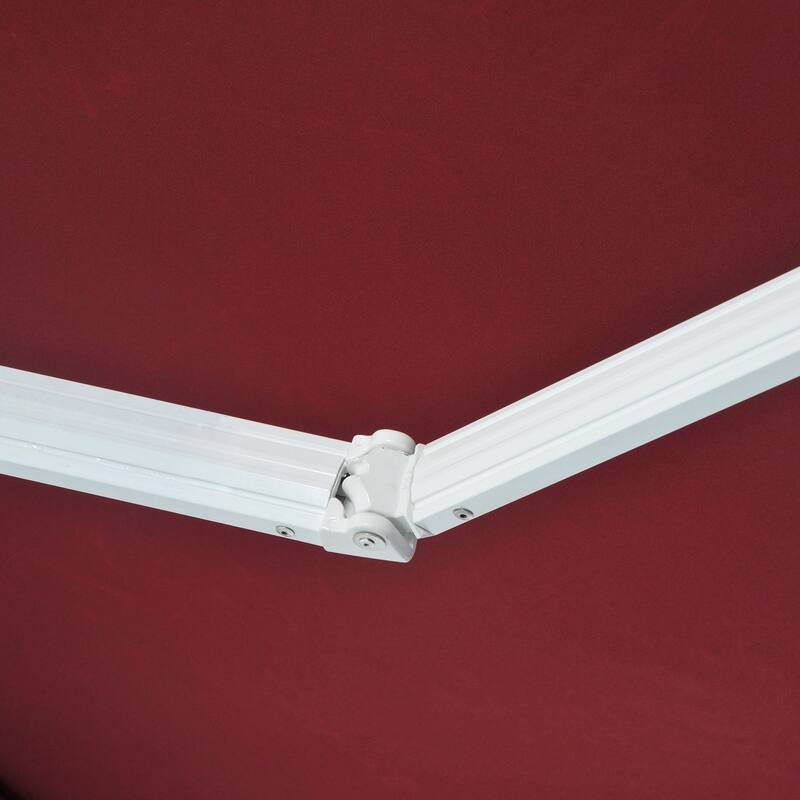 Outsunny 8' x 6.6' Outdoor Patio Manual Retractable Exterior Window Awning