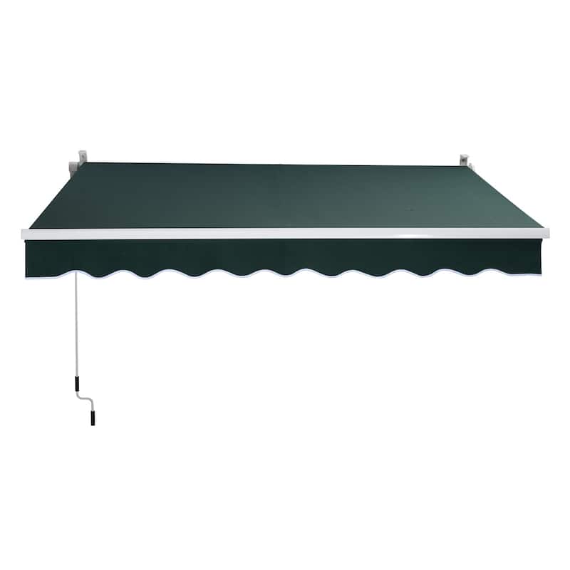 Outsunny 8' x 7' Manual Retractable Sun Shade Patio Awning