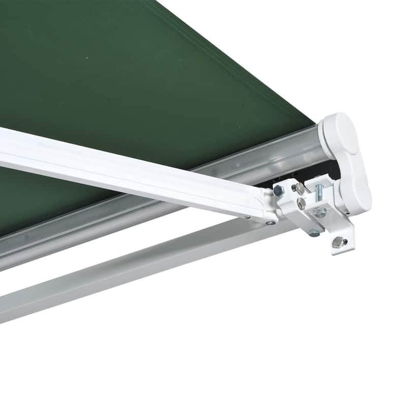Outsunny 8' x 7' Manual Retractable Sun Shade Patio Awning