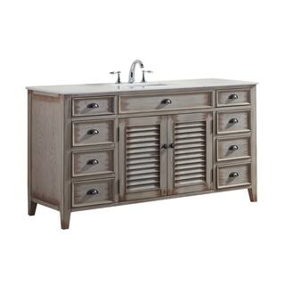Farmhouse Bathroom Vanities Vanity Cabinets Online At Modetti Palm Beach 60 Inch Single Sink Bathroom Vanity With Marble Top
