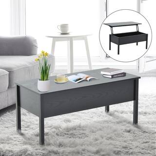 Black Coffee Tables Online At Our Best Living Homcom Lift Top Coffee Storage Table Black