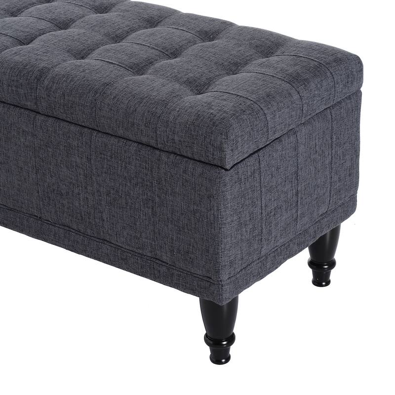 Copper Grove Turnbull 42-inch Fabric Tufted Storage Ottoman Bench