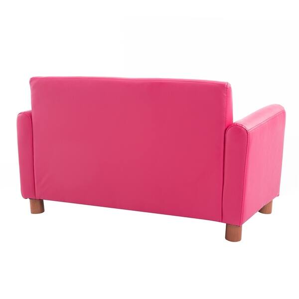 Shop Qaba 33 Kids Soft Pu Leather Extra Storage Pink Recliner