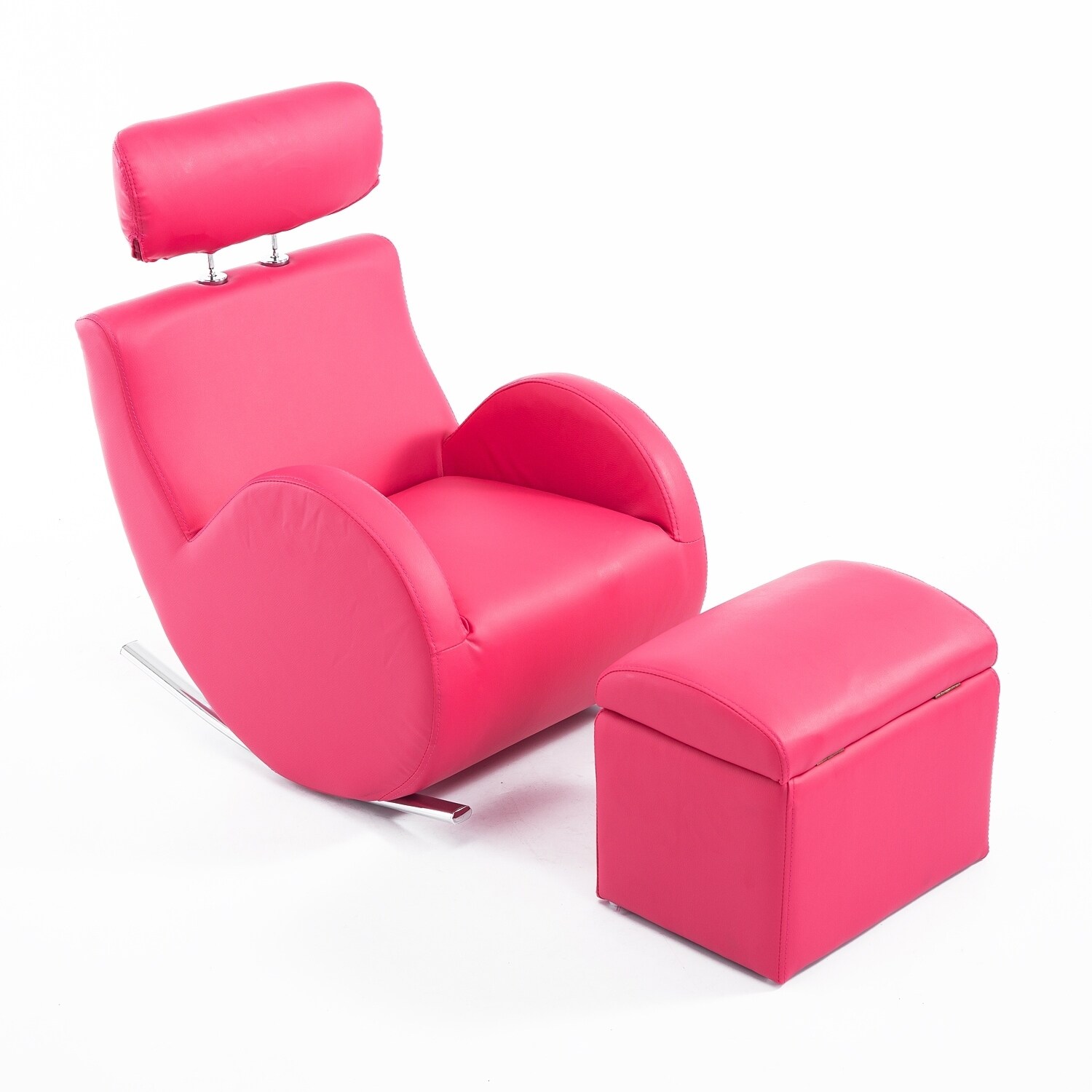 kids leather rocking chair