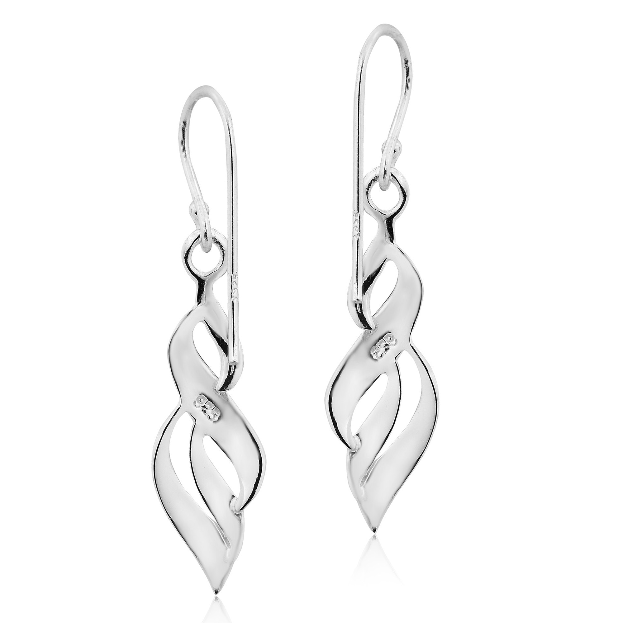 dangle 13 earring designs Interchangeable dressy Silver Sterling Twist Earrings Set