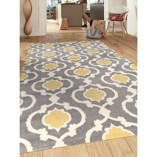 Oversized Large Area Rugs For Less Porch Den Marigny Touro Trellis Grey Yellow Area Rug 9 X 12