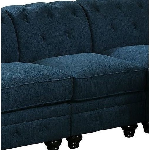 bun armless sofa